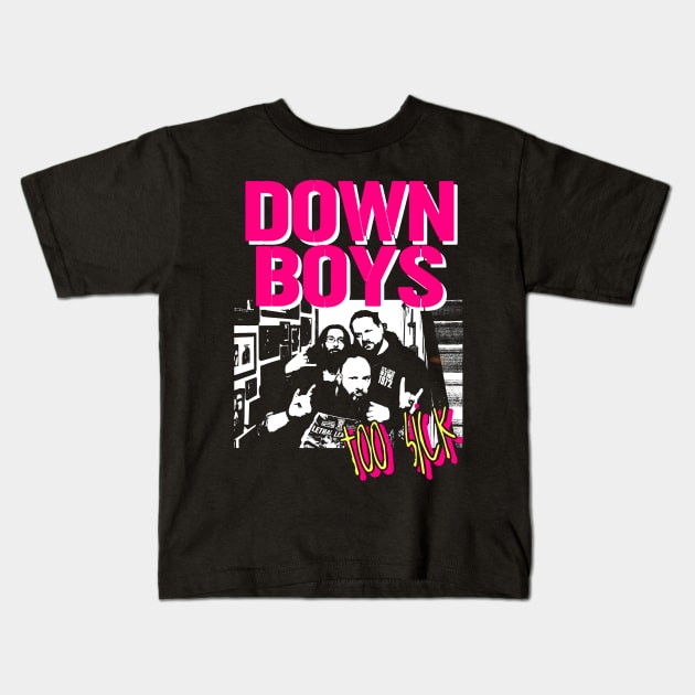 Down Boys Kids T-Shirt by OTCIndustries